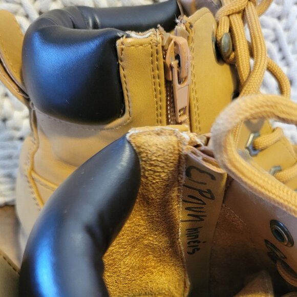 Madden Girl Laced Utility Boots with Side Zip - Size 8 - Picture 5 of 10